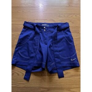 Nike Golf Tour Performance Sz 0 Shorts Detachable Belted Blue